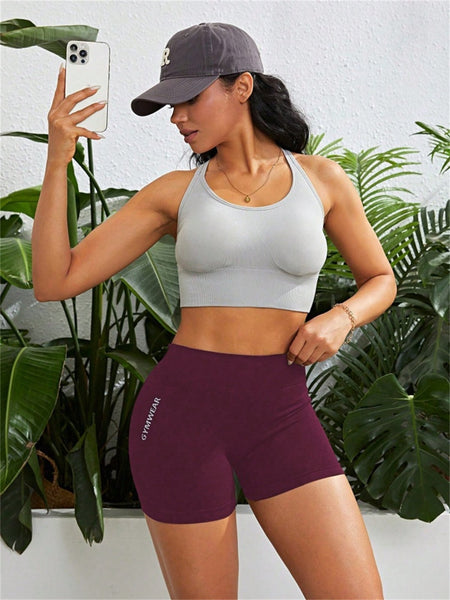 Women High Waist Butt Lift Sports Short Pants High Stretch Qyuick-Drying Breathable Yoga Shorts Athletic Tights