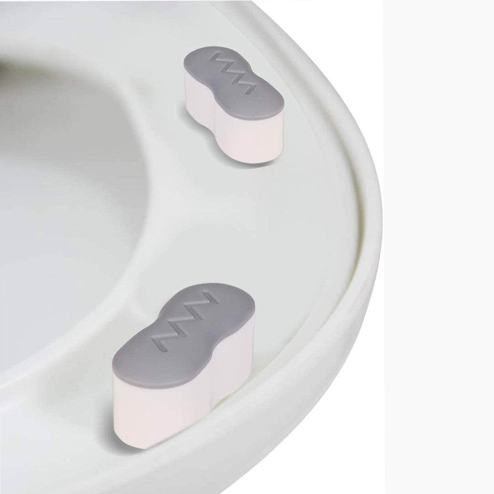 4pcs Universal Toilet Lid Cushion Anti-slip Gasket Toilet Seat Pad Buffers Stop Bumper Shock Absorber Bathroom Toilet Seat Kits