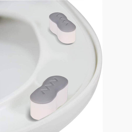 4pcs Universal Toilet Lid Cushion Anti-slip Gasket Toilet Seat Pad Buffers Stop Bumper Shock Absorber Bathroom Toilet Seat Kits