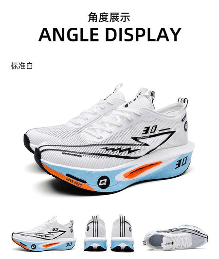 NEW Running Shoes Men Sports Marathon Carbon Plate Breathable Lightweight Women Comfortable Athletic Leisure Sneakers Footwear