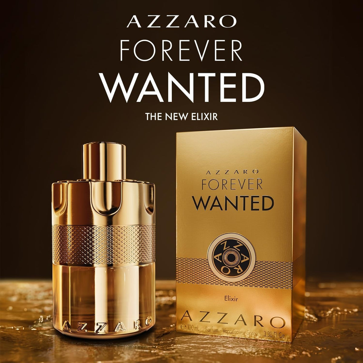 Azzaro The Most Wanted Eau De Parfum Intense 3.4oz 100ml – Woody Amber Spicy Unisex Perfume Gift for Christmas