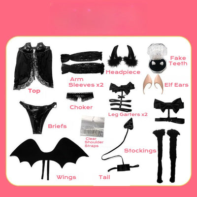 My Dress Up Darling Marin Kitagawa Cosplay Outfit Succubus Little Devil Costume Halloween Party Cosplay Full Set Cute Sexy Stage