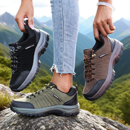 Women's Anti Slip Hiking Shoe Retro Wedge-shaped Platform Outdoor Sneakers Comfortable Breathable Camping Hiking Shoes for Women