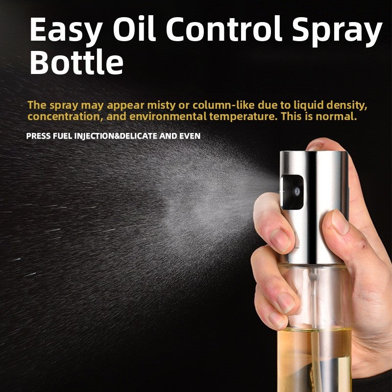 Household oil Spray Bottle Barbecue Cooking Olive oil Sprayer Plastic Baking oil Spray Empty Bottle Vinegar Bottle Or oil Brush