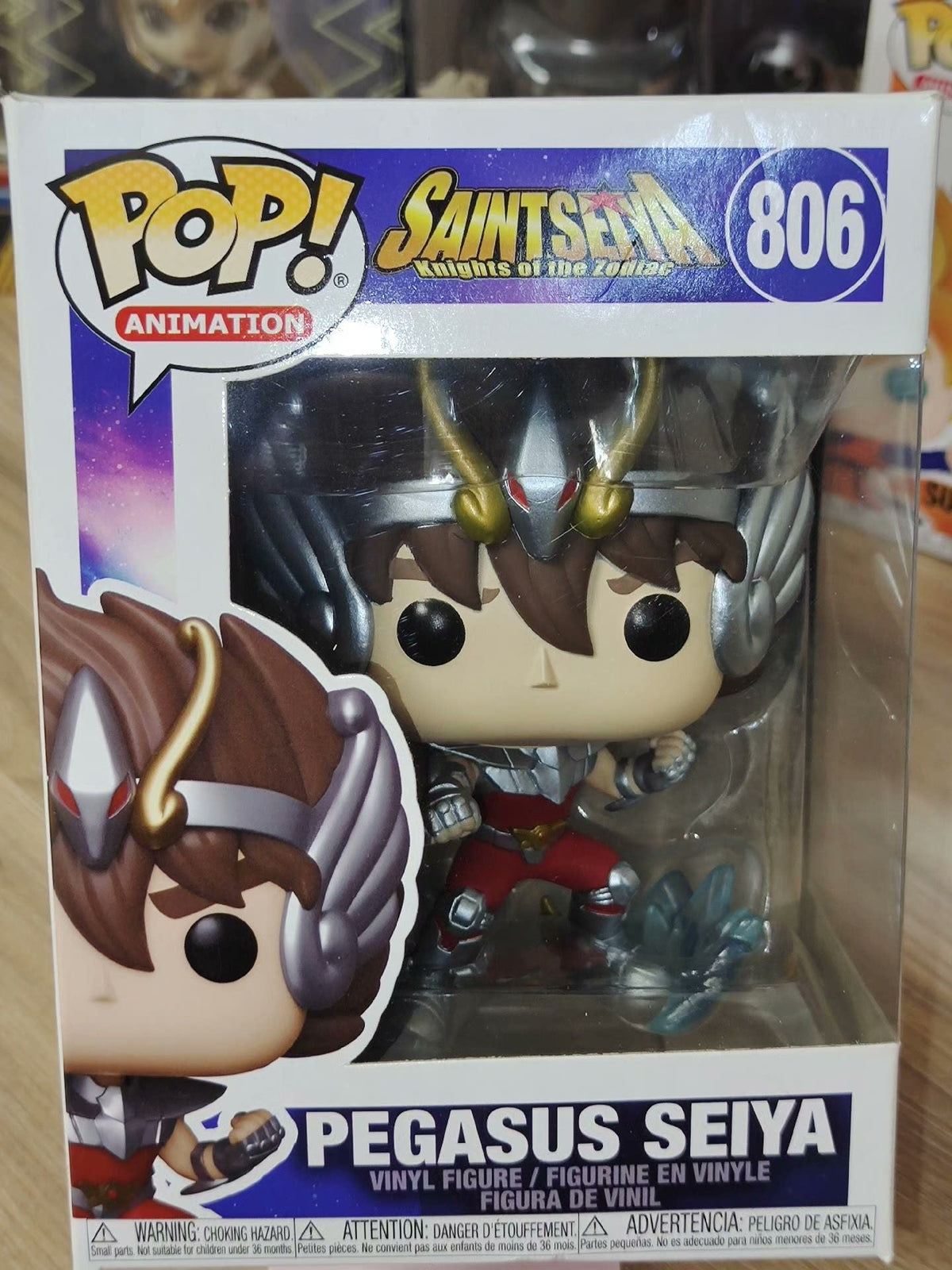 Funko Pop Saint Seiya Action Figure Cygnus Hyoga #808 Dragon Shiryu #807 Andromeda Shun #809 Phoenix Ikki #810 Vinyl Dolls Toys