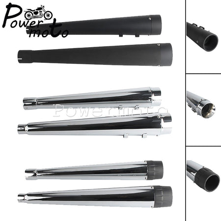 For Harley Touring Street Electra Glide Road King 2017-2023 FLHR FLHX FLTRX FLHTK Motorcycle Slip On Dual Exhaust Mufflers Pipes