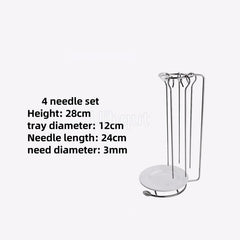 Kebab Barbecue Rack BBQ Cookware Roaster Rack Grill Vertical Stand Spanish outdoor BBQ Skewer Rack for Picnic Party Meat Sausage