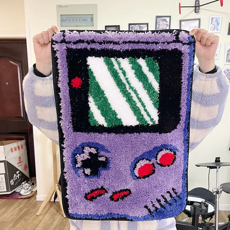 LAKEA Hand-held Game Device Tufted Rug GameRoom Funny Childhood Memories Flocking Carpet Floor Anti Slip Doormat Aesthetic