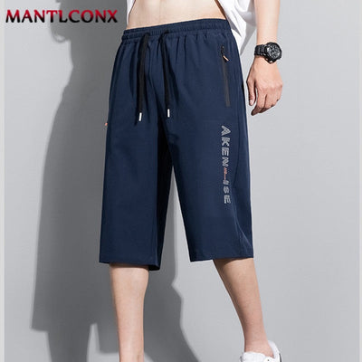 Fashion Casual Board Shorts Men's Shorts Summer Quick Dry Stretch Shorts for Men Jogging Running Short Pants Male Bottom Black