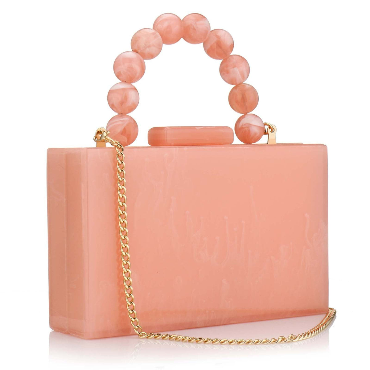 Acrylic Handbag Casual Trend Small Square Bags Women Clutches Wedding Party Dating Lady Trendy Evening Bags Chain Shoulder Bag