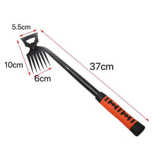 Metal Weed Cleaning Shovel 2 In 1 Garden Rake Stainless Steel 5/6/8/11 Teeth Dual Headed Weeding Tool For Gardening Weeding Tool