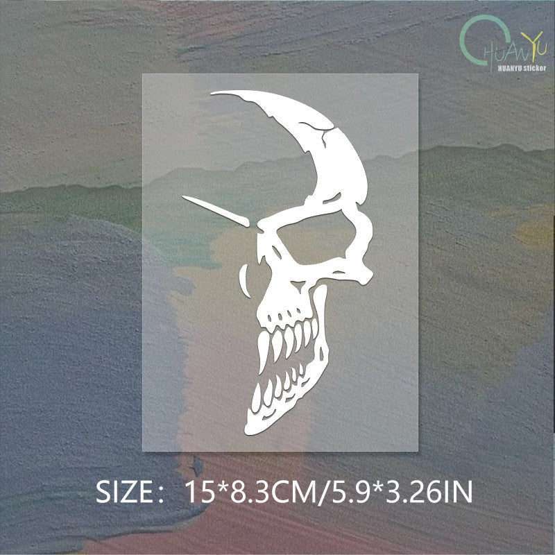 Harley 883 Motorcycle Decal Personalized Sticker Devil Trend Marvel Punisher Fuel Tank Motorcycle Reflective Sticker