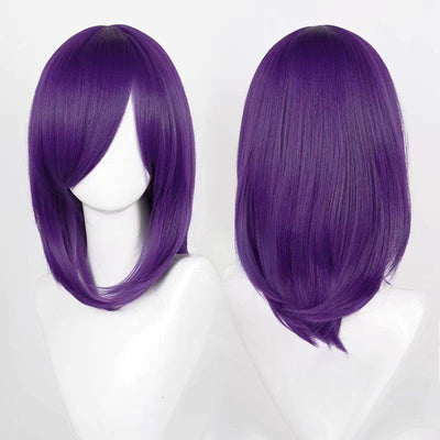 Cosplay Wigs Multicolor 16 Inch Short Straight Men's Wig Synthetic Heat Resistant Wigs for Anime Cosplay Halloween Party Use