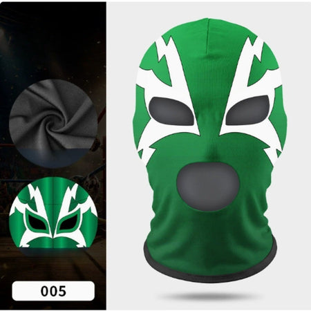 Boxing Mask Wrestling Mask Elastic Milk Silk Mask Lycra Fabric Print Halloween Party Dress Up Costume Party Mask