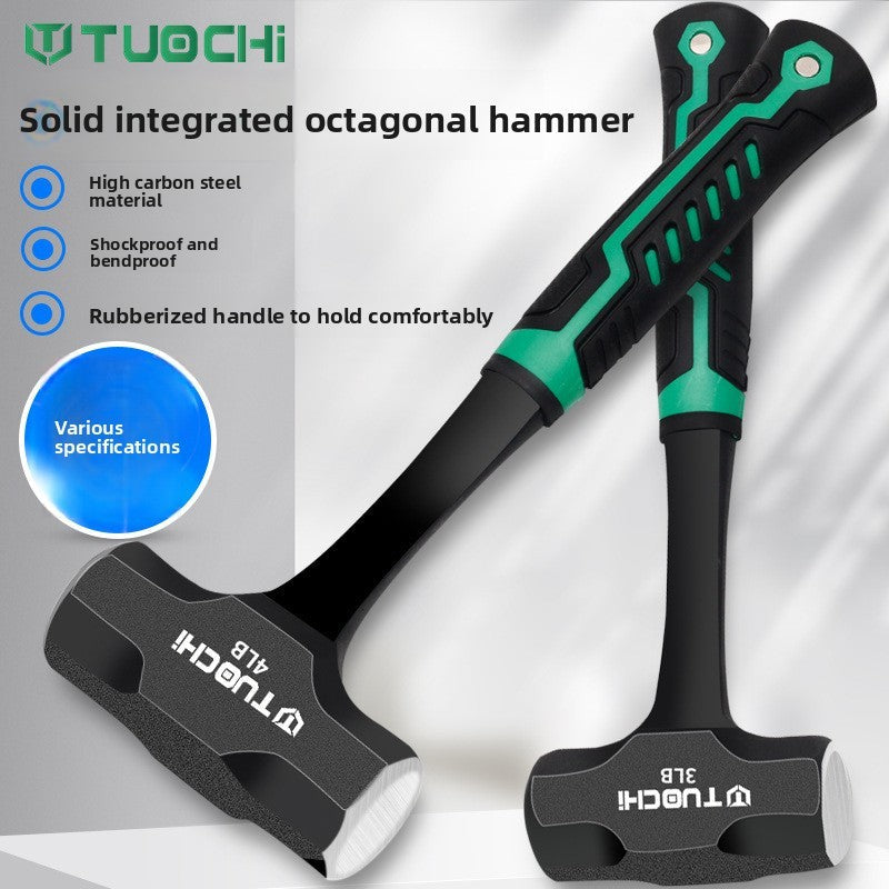 Damaly, Sledgehammer, Octagonal Hammer, Integrated Wall Demolition and Wall Smashing Heavy Masonry Hammer, Hammer