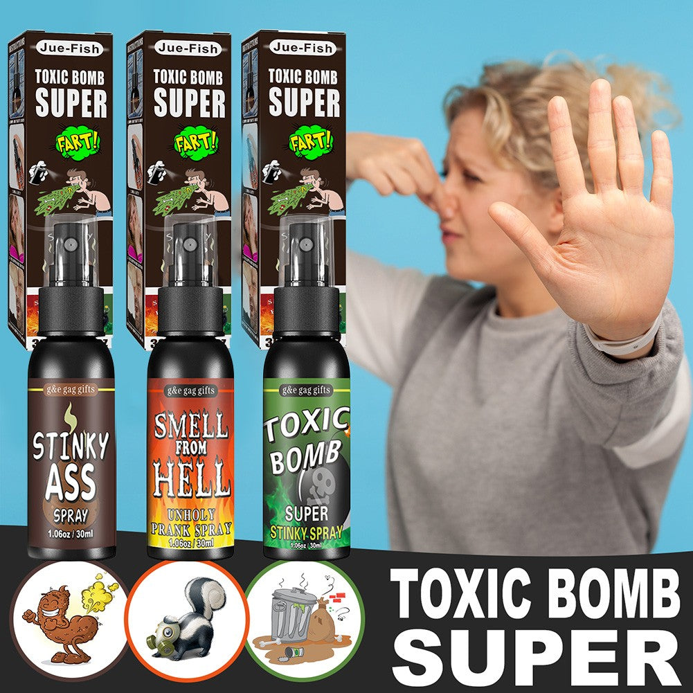 30ml Fart Spray Party Supplies Plastic Liquid Fart Gag for Adults Kids Terrible Stinky Fart Spray Non Toxic Halloween Funny Toys