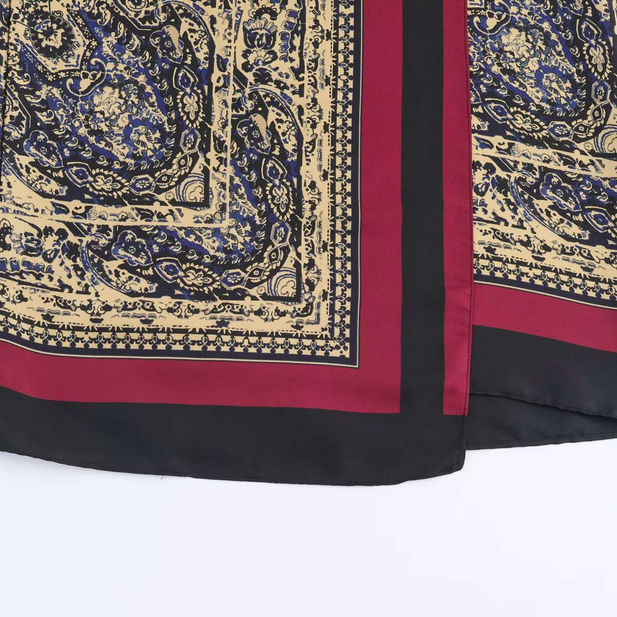 2025 autumn new women's clothing casual fashion versatile elegant temperament vacation style paisley wrapped skirt