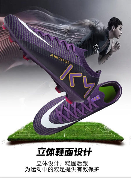 New Men Women Football Field Boots Studded Comfortable Unisex Soccer Shoes Cleats Ultralight Professional Sneakers Comfortable