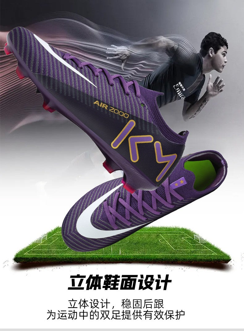 New Men Women Football Field Boots Studded Comfortable Unisex Soccer Shoes Cleats Ultralight Professional Sneakers Comfortable