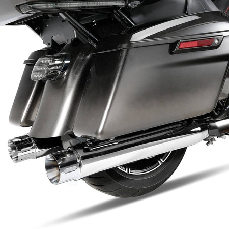Motorcycle Slip On Mufflers Exhaust Pipes For Harley Street Glide Road King Electra Glide Ultra Limited FLTRX 2017-2022 2021 18