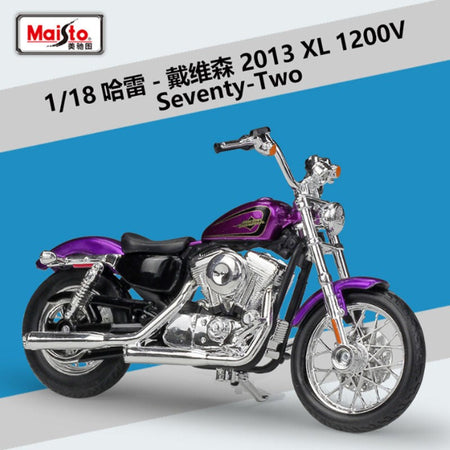 Maisto 1:18 Harley XL 1200V Seventy-Two Alloy Motorcycle Model Diecasts Metal Street Motorcycle Model Simulation Childrens Gifts