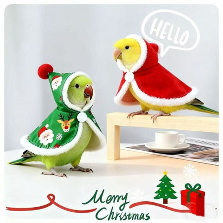 ???Winter Warm Outfit Christmas Theme Clothes Costume For Birdes Pet Bird Supplies Pet Bird Outdoor Clothing Bird Accessories ??