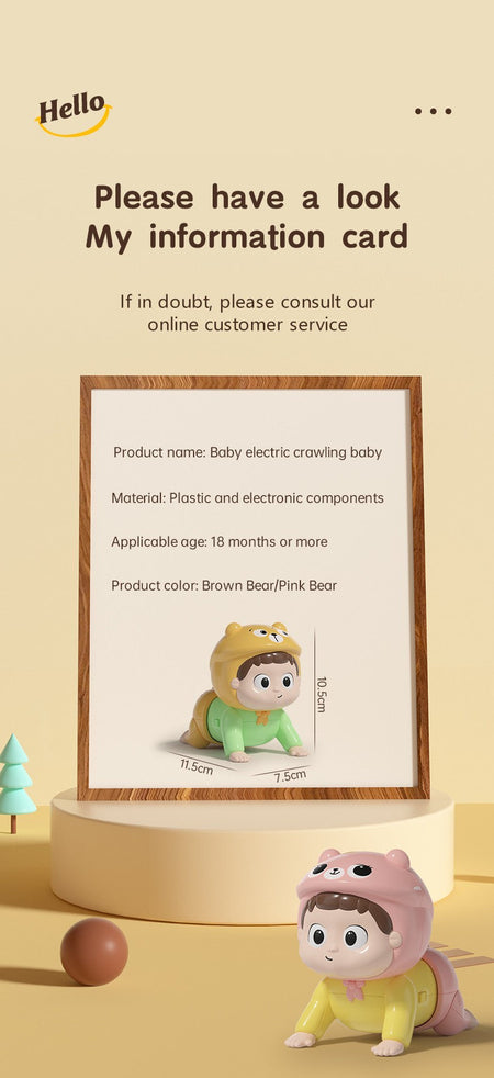 Baby Crawling Toys with Music Toddler Learn To Climb Educational Toys Baby Moving Toys Interactive Development Tummy Time Gifts