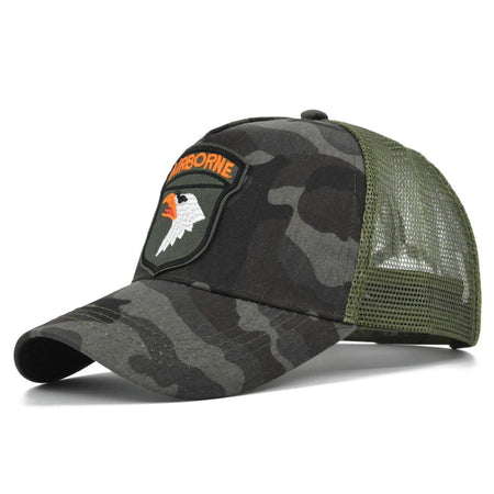 Embroidery Baseball Caps Men Eagle Snapback Hats For Women Fashion USA Hip Hop Bones Breathable Mesh Streetwear Trucker Cap