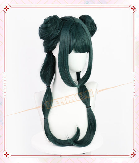 Maomao Cosplay Wig Synthetic Anime The Apothecary Diaries Green Hair 2 Styles Kusuriya no Hitorigoto Hairpin Headress +Wig Cap