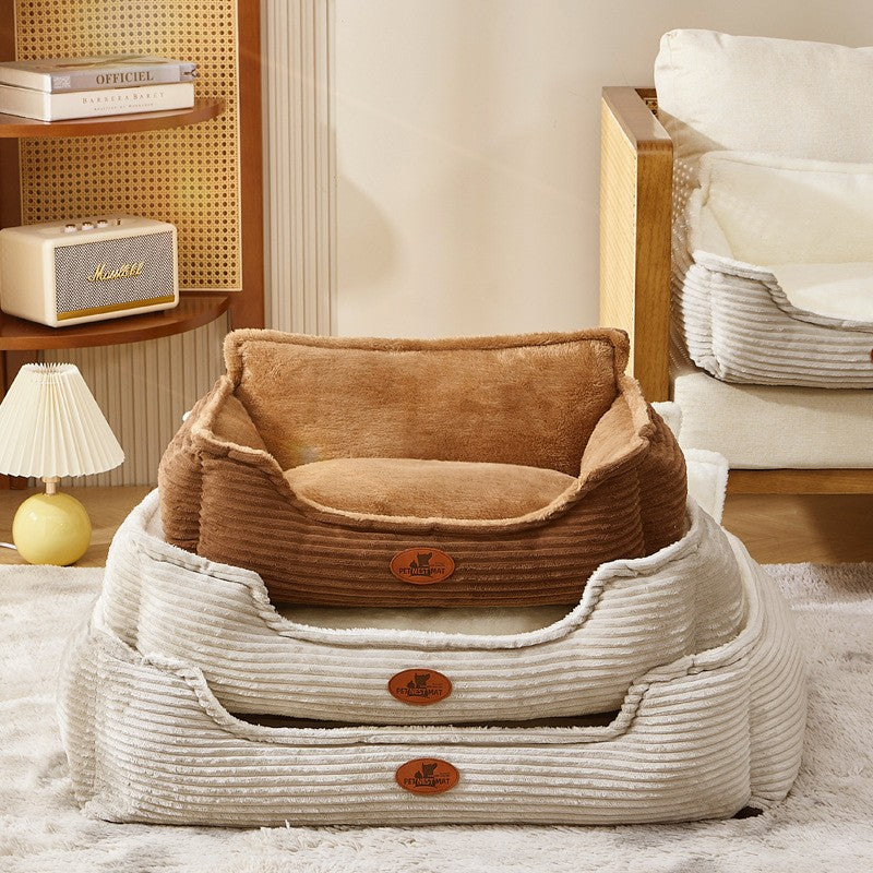 Pet Bed for Dogs and Cats Washable Dog Sofa for Small To Medium Breeds All-Season Mat Cozy Durable Dog Accessories Pet Supplies