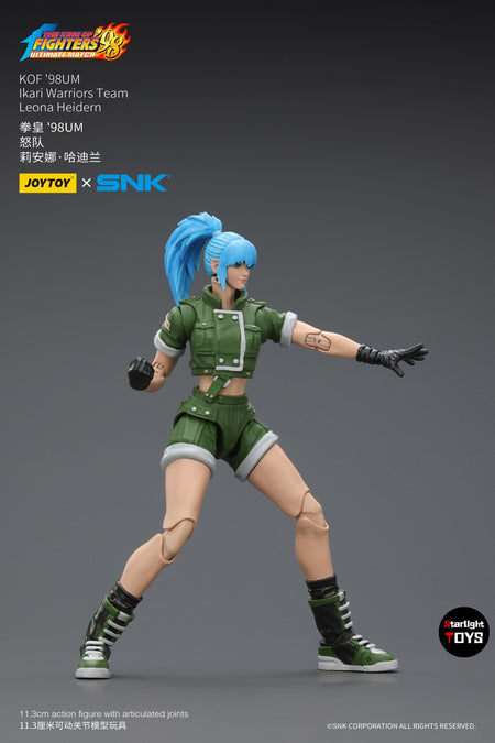?JOYTOY?1/18 Action Figure SNK KOF'98UM Ikari Warriors Team Leona Heidern Model Toy Gifts