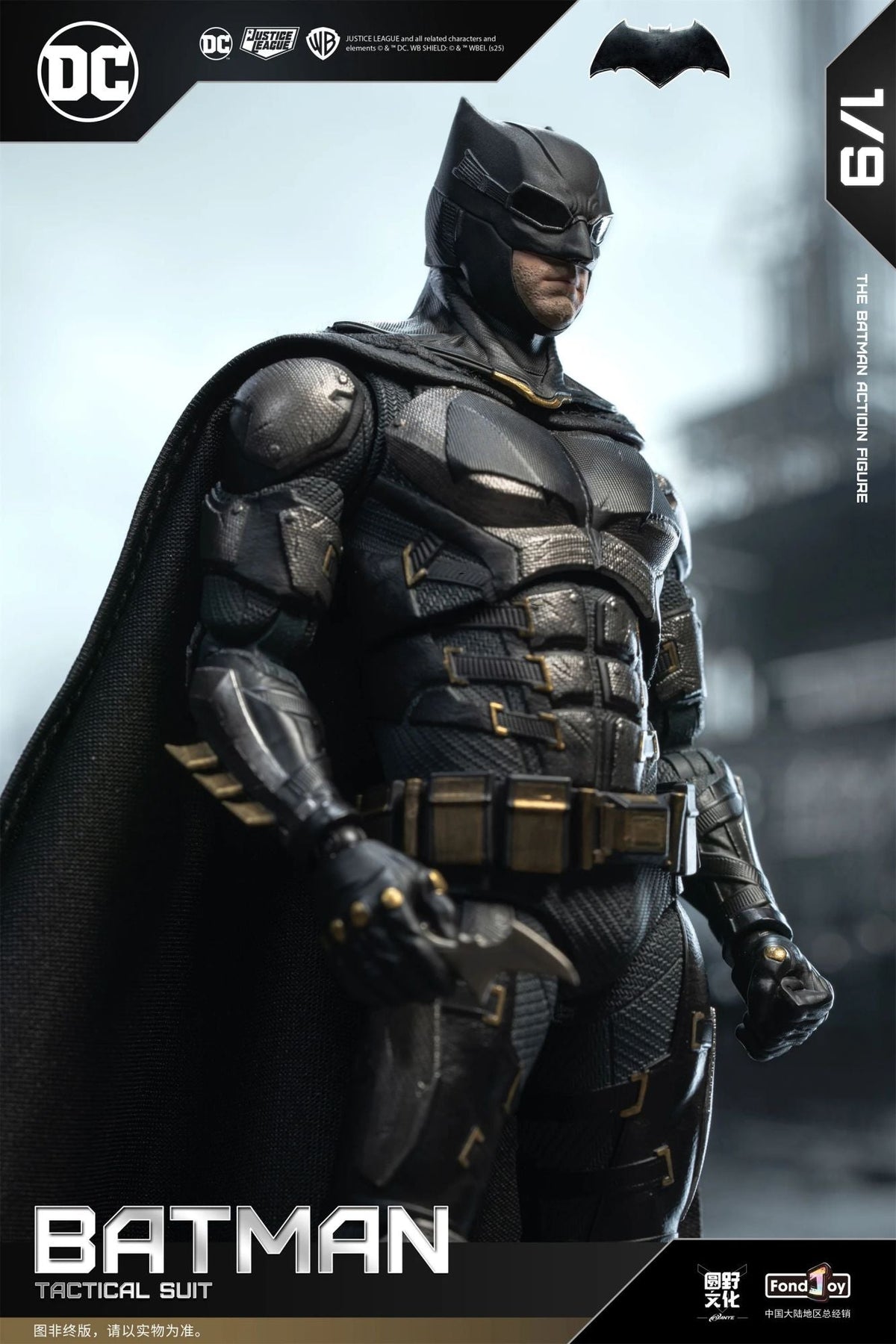 1/9 Original Fondjoy Bruce Wayne Batman Justice League Tactical Batsuit Action Figure Zack Snyder's Movie Detective Comics Toys