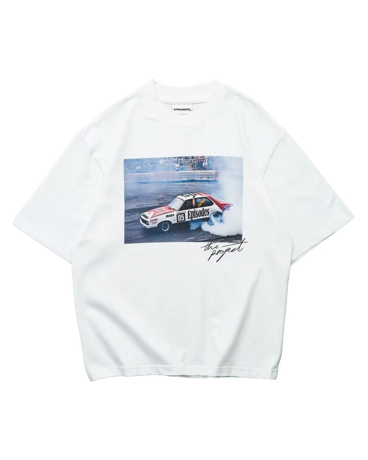 Trendy Y2K car pattern print simple casual men T-shirt retro European American Gothic high street punk Harajuku short sleeve