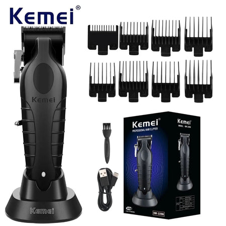 Kemei 2299 2296 T95 Professional Hair Clipper Cordless Trimmer Electric Foil Shaver Men Rechargeable Finish Hair Cutting Machine
