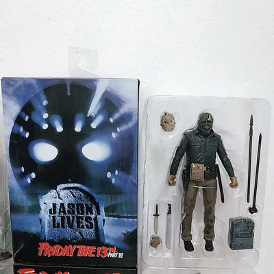 The 13th Figure Toys NECA Friday Freddy Jason Voorhees Blood Action Figure Jason Collectible Model Christmas Halloween Gifts