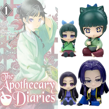 The Apothecary Diaries Maomao Jinshi Q Version Mini Figure Anime Periphery Kawaii Sitting Toys Desktop Car Ornaments Model Gifts