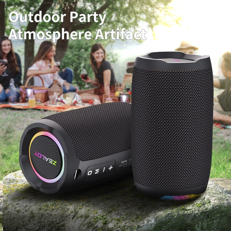 ZEALOT-S49 Portable bluetooth speaker 360°Stereo Sound 20W IPX6 waterproof wireless bluetooth   5.0 Excellent Bass Performace