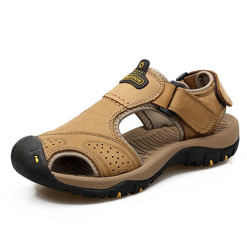 2025 Man's shoes Genuine Leather Men Sandals Summer Men's Shoes Outdoor Water Shoes Leather Sandals For Men men summer sandals