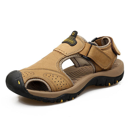 2025 Man's shoes Genuine Leather Men Sandals Summer Men's Shoes Outdoor Water Shoes Leather Sandals For Men men summer sandals