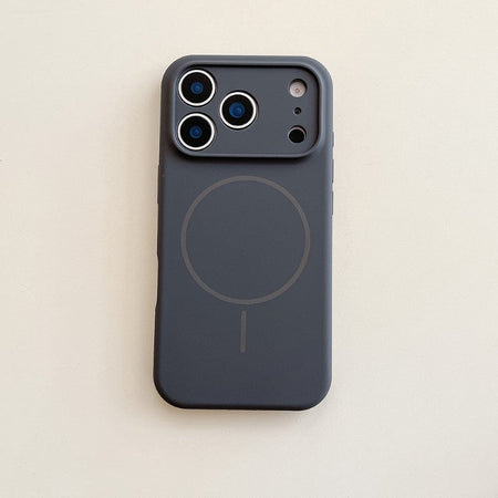 For Magsafe Magnetic Wireless Charging Solid Color Silicone Phone Case For iPhone 17 Pro Max/17/17 Pro Air Bumper Back Cover