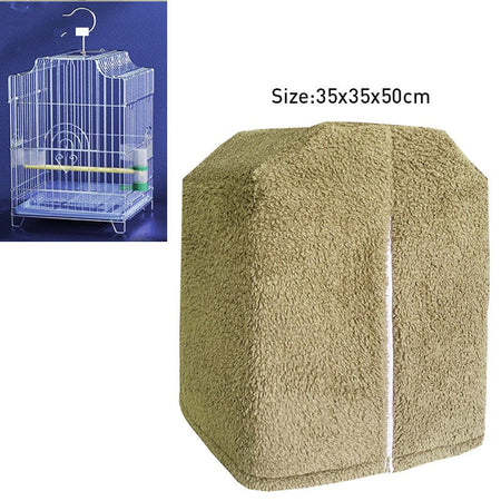 Winter Warm Bird Cage Cover Breathable Splashproof Large Bird Cage Cover Parrot Cage Shading Protective Products Bird Supplies