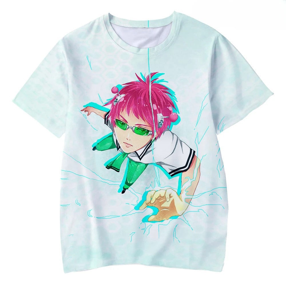 Saiki Kusuo No Sai Nan Men Printed T-shirt Miyagi Endgame Dorohedoro Backpack Young T Shirt Sakura Wars Cosplay Japan Anime Tees