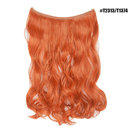 BENEHAIR Synthetic Invisible Wire No Clips In Hair Extensions Secret Fish Line Hairpieces Hair Extensions Fake Hair For Women