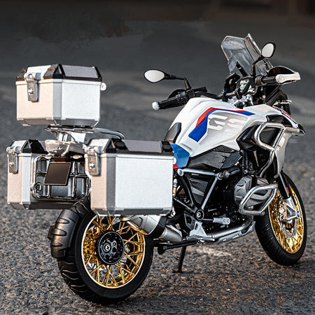 1/9 R1250 GS ADV Alloy Racing Motorcycle Diecasts Street Sports Motorcycle Model Simulation With Light Collection Kids Toys Gift