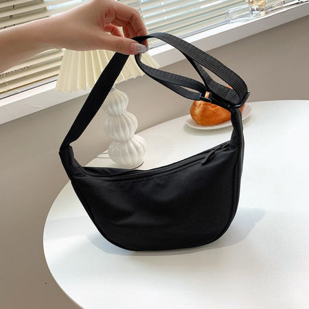 Upgraded Version Simple Design Women's Messenger Bag Nylon Hobos Small Shoulder Bags Vintage Female Girls Purse Cloth Handbags