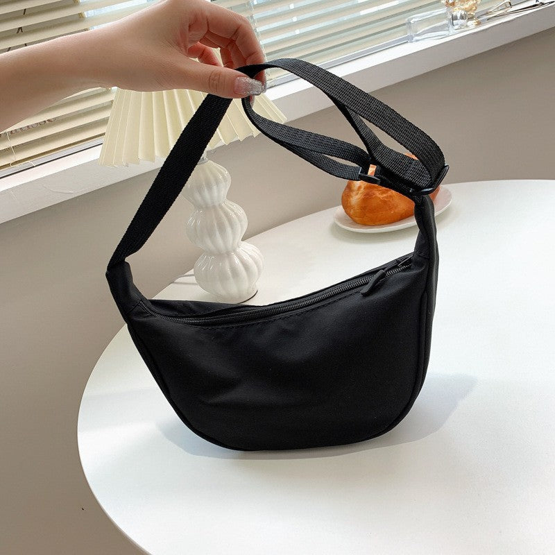 Upgraded Version Simple Design Women's Messenger Bag Nylon Hobos Small Shoulder Bags Vintage Female Girls Purse Cloth Handbags