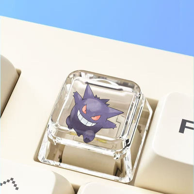Pokemon Cross mechanical keyboard personalized anime keycap single Charmeleon Blastoise Eevee transparent cartoon keycap