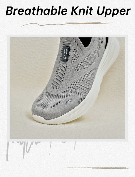 Li-Ning Men SOFT GO 2 KNIT Slip-on Casual Walking Shoes Cushion Comfy Stable LiNing Mesh Jogging Daily Sports Sneakers AGLV017
