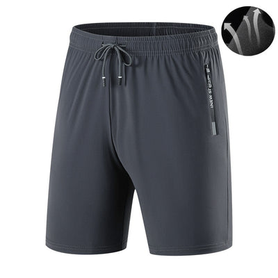 Breathable Running Jogging Men's Shorts Quick Dry Fashion Board Shorts Male Summer Elastic Casual Shorts Men Solid Color M-4XL