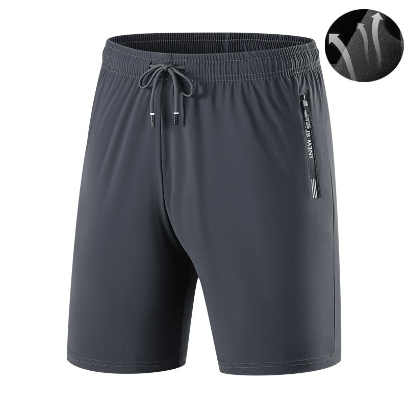 Breathable Running Jogging Men's Shorts Quick Dry Fashion Board Shorts Male Summer Elastic Casual Shorts Men Solid Color M-4XL